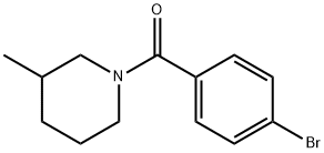 1-(4-bromobenzoyl)-3-methylpiperidine Structural