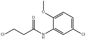 3-CHLORO-N-(5-CHLORO-2-METHOXYPHENYL)PROPANAMIDE Structural