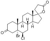 5alpha-bromo-6beta-chloro-3-oxopregnane-21,17alpha-carbolactone     