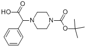 2-(4-Boc-Piperazinyl)-2-phenylacetic acid Structural