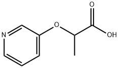 Propanoic acid, 2-(3-pyridinyloxy)- (9CI) Structural