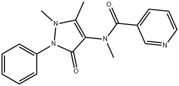 N-(2,3-dihydro-1,5-dimethyl-3-oxo-2-phenyl-1H-pyrazol-4-yl)-N-methylnicotinamide  