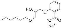 sodium 2-[3-(hexyloxy)-2-hydroxypropoxy]benzoate  Structural