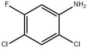 2,4-DICHLORO-5-FLUOROANILINE Structural Picture