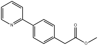 METHYL 2-(4-(PYRIDIN-2-YL)PHENYL) ACETATE Structural