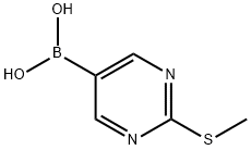 2-(METHYLTHIO)PYRIMIDINE-5-BORONIC ACID Structural