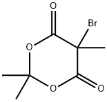 5-BROMO-2.2.5-TRIMETHYL-1.3-DIOXANE-4.6-DIONE Structural