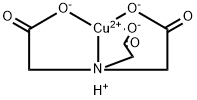 hydrogen [N,N-bis(carboxymethyl)glycinato(3-)-N,O,O',O'']cuprate(1-)  Structural