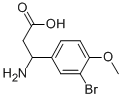 3-AMINO-3-(3-BROMO-4-METHOXY-PHENYL)-PROPIONIC ACID Structural