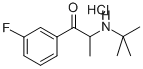 1-PROPANONE, 2-[(1,1-DIMETHYLETHYL)AMINO]-1-(3-FLUOROPHENYL)-, HYDROCHLORIDE Structural