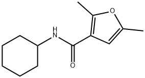 N-cyclohexyl-2,5-dimethyl-3-furamide Structural