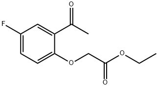 ethyl 2-(2-acetyl-4-fluorophenoxy)acetate Structural