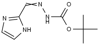 Hydrazinecarboxylic acid, (1H-imidazol-2-ylmethylene)-, 1,1-dimethylethyl Structural