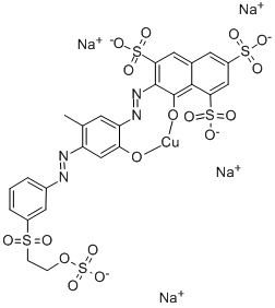 tetrasodium [8-hydroxy-7-[[2-hydroxy-5-methyl-4-[[3-[[2-(sulphooxy)ethyl]sulphonyl]phenyl]azo]phenyl]azo]naphthalene-1,3,6-trisulphonato(6-)]cuprate(4-)   