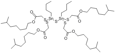 tetraisooctyl 2,2',2'',2'''-[thiobis[(butylstannylidyne)bis(thio)]]tetraacetate Structural