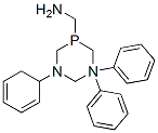 Hexahydro-N,1,3-triphenyl-1,3,5-diazaphosphorine-5-methanamine Structural