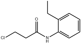 3-chloro-N-(2-ethylphenyl)propanamide Structural