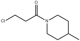 1-(3-chloropropanoyl)-4-methylpiperidine Structural