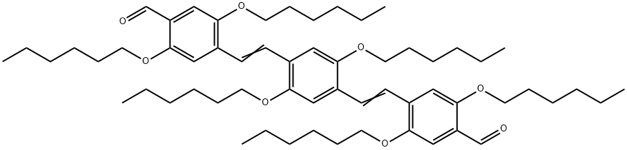 2,5-BIS(HEXYLOXY)-1,4-BIS((2,5-BIS(HEXYLOXY)-4-FORMYL-PHENYLENEVINYLENE)BENZENE, 97%