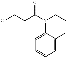 3-chloro-N-ethyl-N-(2-methylphenyl)propanamide Structural