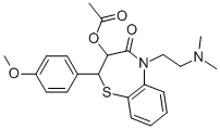 3-acetoxy-5-[2-(dimethylamino)ethyl]-2,3-dihydro-2-(4-methoxyphenyl)-1,5-benzothiazepin-4(5H)-one 