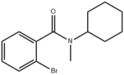 2-Bromo-N-cyclohexyl-N-methylbenzamide Structural