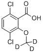 3,6-DICHLORO-2-METHOXY-D3-BENZOIC ACID Structural