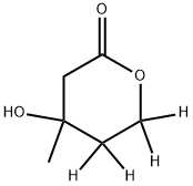 DL-MEVALONOLACTONE-4,4,5,5-D4 Structural