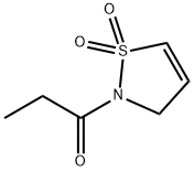 Isothiazole,  2,3-dihydro-2-(1-oxopropyl)-,  1,1-dioxide  (9CI) Structural