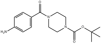 TERT-BUTYL 4-(4-AMINOBENZOYL)TETRAHYDRO-1(2H)-PYRAZINECARBOXYLATE Structural