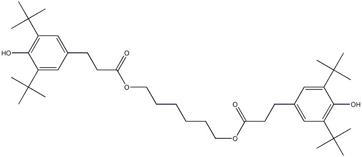 Hexamethylene bis[3-(3,5-di-tert-butyl-4-hydroxyphenyl)propionate] Structural