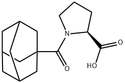 1-(ADAMANTANE-1-CARBONYL)-PYRROLIDINE-2-CARBOXYLIC ACID Structural