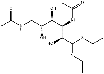 3,6-Di(acetylamino)-3,6-dideoxy-D-altro-hexose diethyl dithioacetal Structural