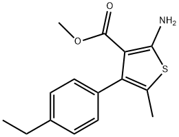 2-AMINO-4-(4-ETHYLPHENYL)-5-METHYLTHIOPHENE-3-CARBOXYLIC ACID METHYL ESTER