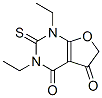 Furo[2,3-d]pyrimidine-4,5(1H,6H)-dione,  1,3-diethyl-2,3-dihydro-2-thioxo- Structural