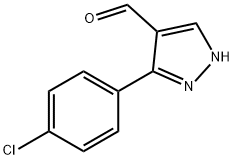 3-(4-CHLORO-PHENYL)-1H-PYRAZOLE-4-CARBALDEHYDE Structural