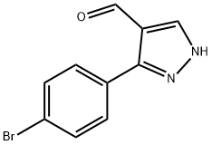 3-(4-BROMO-PHENYL)-1H-PYRAZOLE-4-CARBALDEHYDE Structural