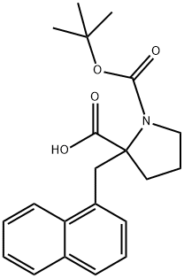 BOC-<ALPHA>-(1-NAPHTHYLMETHYL)-DL-PRO-OH Structural