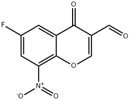 6-FLUORO-8-NITROCHROMONE-3-CARBOXALDEHY& Structural