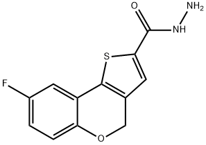 8-FLUORO-4H-(1)-BENZOPYRANO(4 3-B)THIOP&