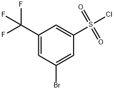 3-BROMO-5-(TRIFLUOROMETHYL)BENZENESULFONYL CHLORIDE Structural