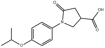 1-(4-ISOPROPOXY-PHENYL)-5-OXO-PYRROLIDINE-3-CARBOXYLIC ACID Structural