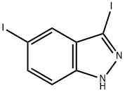 3,5-DIIODO (1H)INDAZOLE Structural