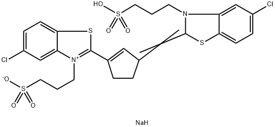 BENZOTHIAZOLIUM, 5-CHLORO-2-[3-[5-CHLORO-3-(3-SULFOPROPYL)-2(3H)-BENZOTHIAZOLYLIDENE]-1-CYCLOPENTEN-1-YL]-3-(3-SULFOPROPYL)-, INNER SALT, SODIUM SALT