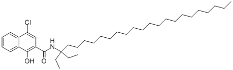 4-chloro-N-(1,1-diethyldocosyl)-1-hydroxynaphthalene-2-carboxamide   