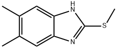 5,6-dimethyl-2-methylsulfanyl-1h-benzoimidazole Structural