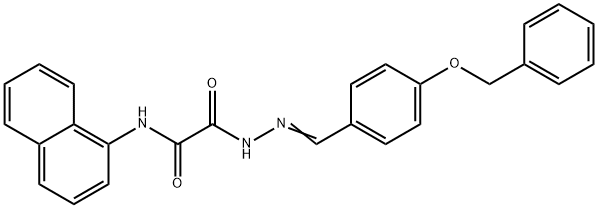 2-{2-[4-(benzyloxy)benzylidene]hydrazino}-N-(1-naphthyl)-2-oxoacetamide