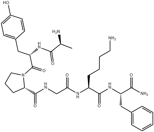 H-ALA-TYR-PRO-GLY-LYS-PHE-NH2 Structural