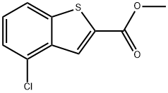 4-CHLORO-BENZO[B]THIOPHENE-2-CARBOXYLIC ACID METHYL ESTER Structural