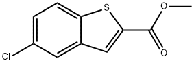 METHYL 5-CHLORO-1-BENZOTHIOPHENE-2-CARBOXYLATE Structural